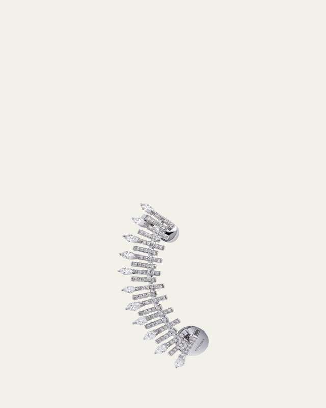 Spiked Diamonds Climber Earring, Single, Right